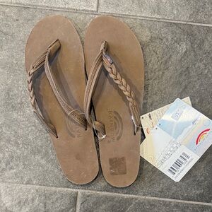Rainbow Women's Tan Braided Sandals